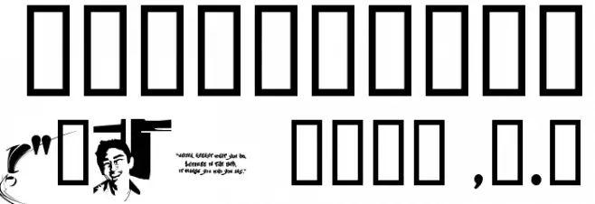 CHASE ZEN SPRAWL Font Alte caractere