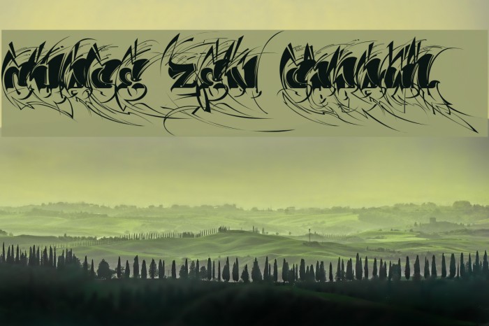 CHASE ZEN SPRAWL Font examples