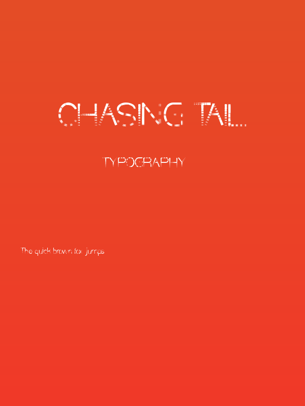 CHASING TAIL Poster