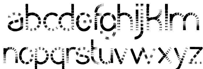 CHASING TAIL Font LOWERCASE