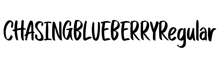 CHASINGBLUEBERRYRegular  नि: शुल्क फ़ॉन्ट्स डाउनलोड