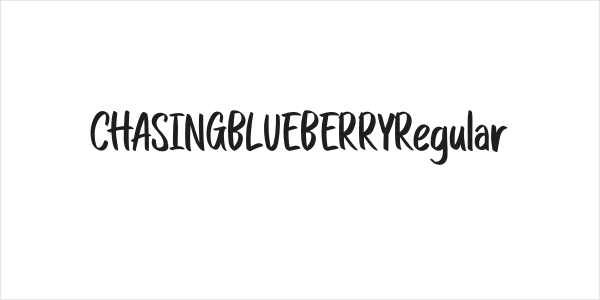 CHASINGBLUEBERRYRegular Logo