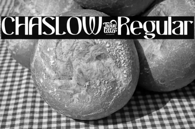 CHASLOW-Regular Caratteri examples