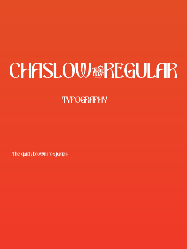 CHASLOW-Regular Poster