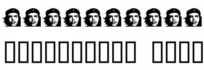 CHE LIVES フォント その他の文字