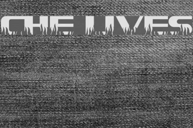 CHE LIVES フォント examples