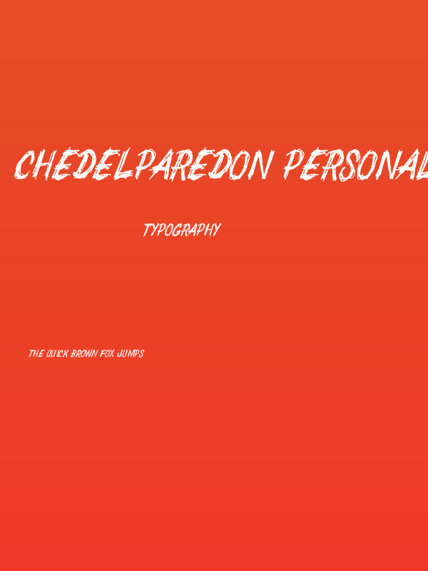 CHEDELPAREDON PERSONAL USE Poster