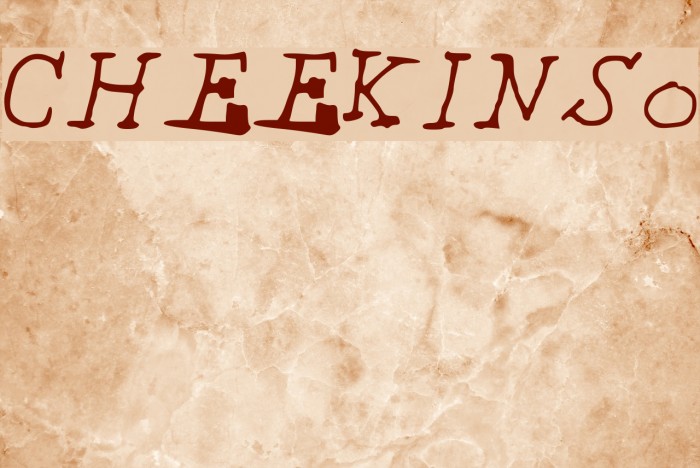 CHEEKINSo Font examples