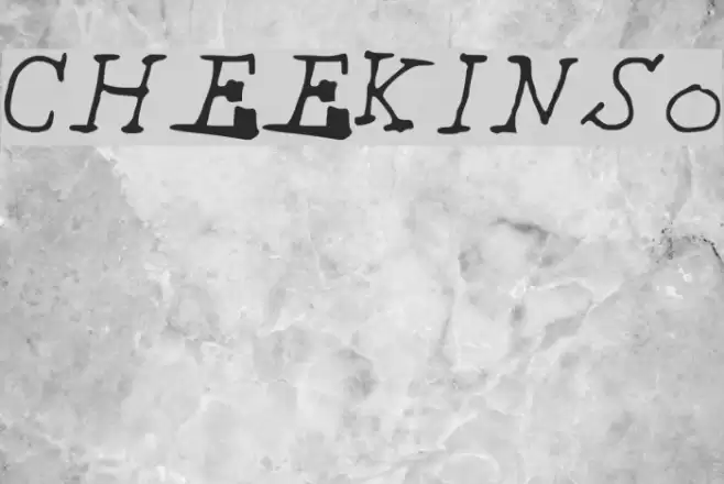 CHEEKINSo Font examples