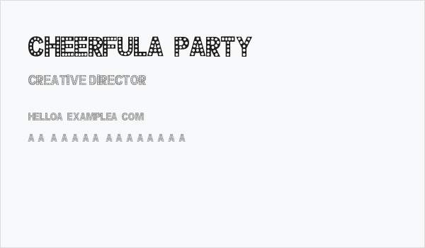CHEERFUL-PARTY Business Card