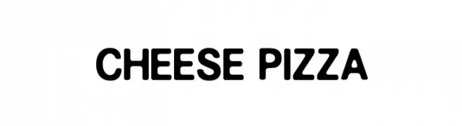 CHEESE PIZZA  font caratteri gratis