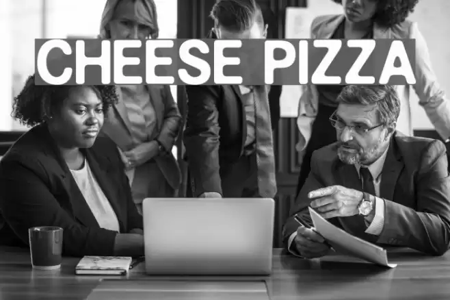CHEESE PIZZA Font examples