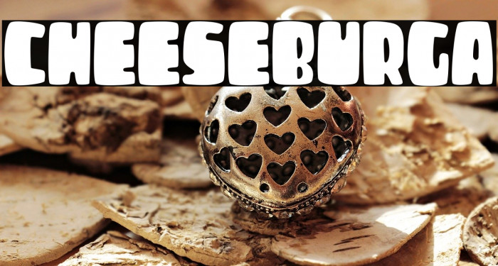 CHEESEBURGA Font examples