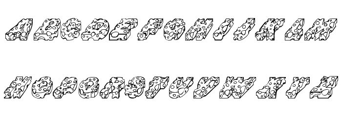 CHEESE Font LOWERCASE