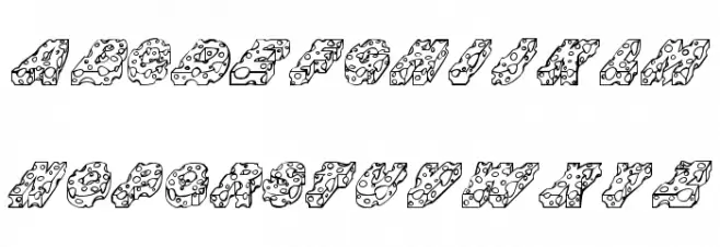 CHEESE Font LOWERCASE