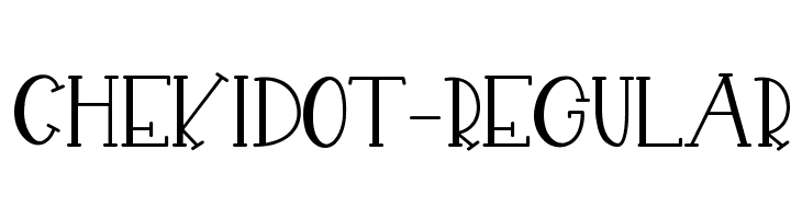 CHEKIDOT-Regular  Frei Schriftart Herunterladen