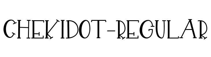 CHEKIDOT-Regular  لخطوط تنزيل