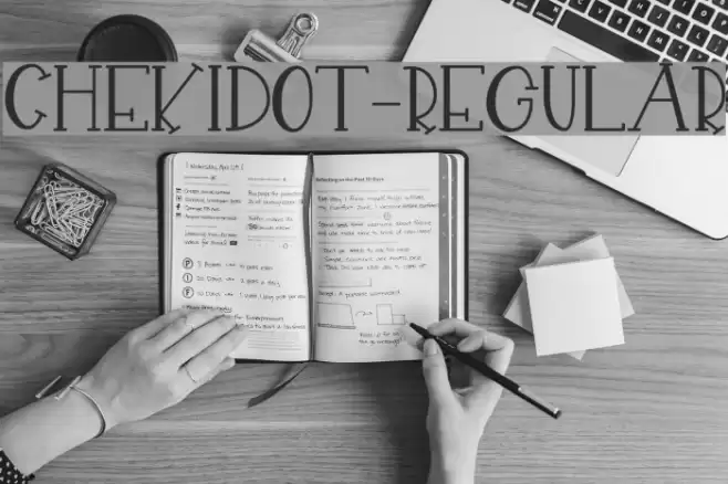 CHEKIDOT-Regular Font examples