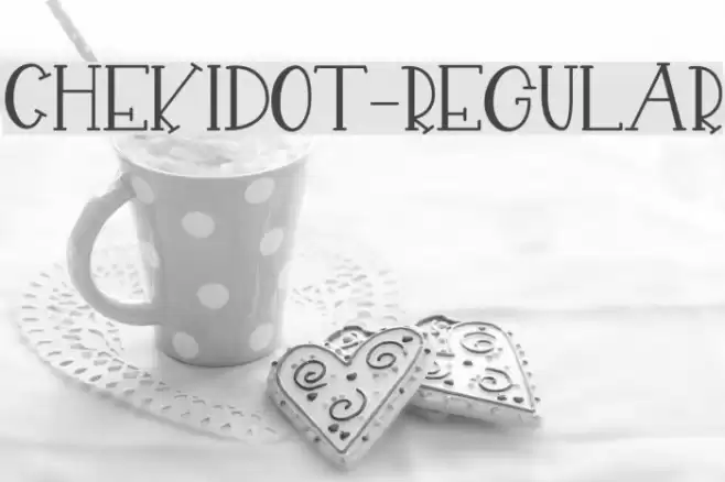 CHEKIDOT-Regular Font examples