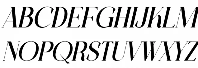 CHELON Italic Fonte MAIÚSCULAS