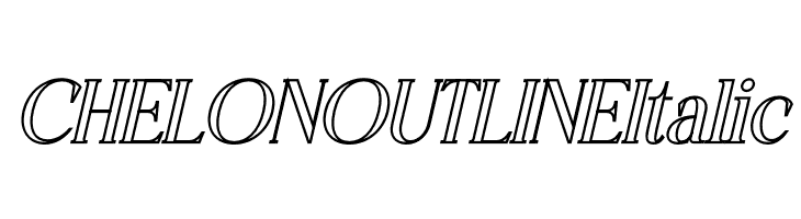 CHELON OUTLINE Italic  नि: शुल्क फ़ॉन्ट्स डाउनलोड