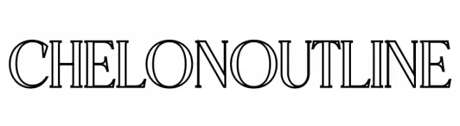 CHELON OUTLINE  baixar fontes gratis