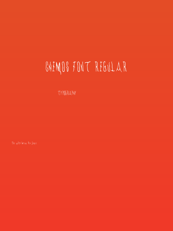 CHEMOs Font Regular Poster