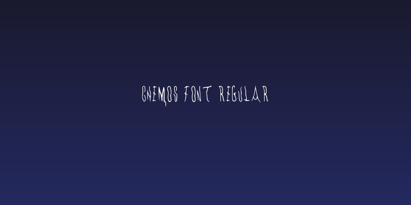 CHEMOs Font Regular Social Header