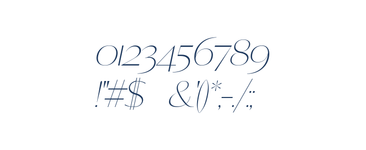 CHERRY DEMO Italic Other Characters