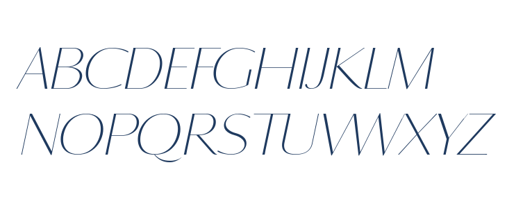 CHERRY DEMO Italic Uppercase
