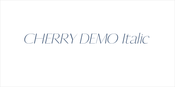 CHERRY DEMO Italic Logo