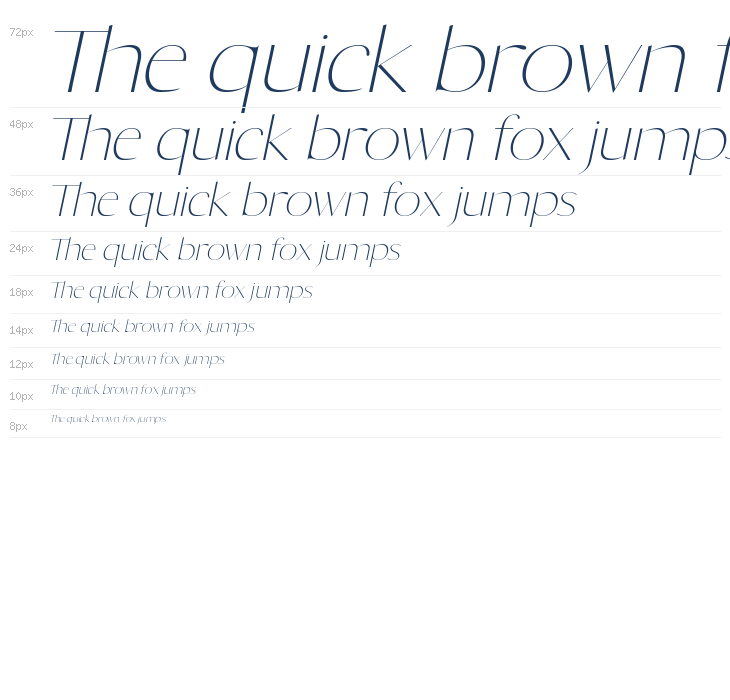 CHERRY DEMO Italic Waterfall