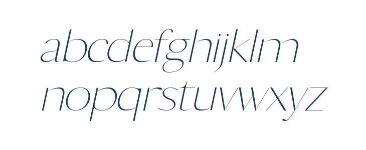 CHERRY DEMO Italic Lowercase