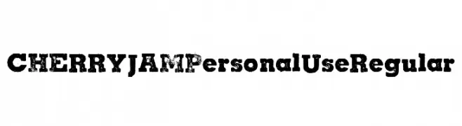 CHERRY JAM Personal Use Regular  Frei Schriftart Herunterladen