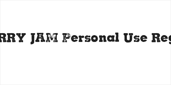 CHERRY JAM Personal Use Regular Logo