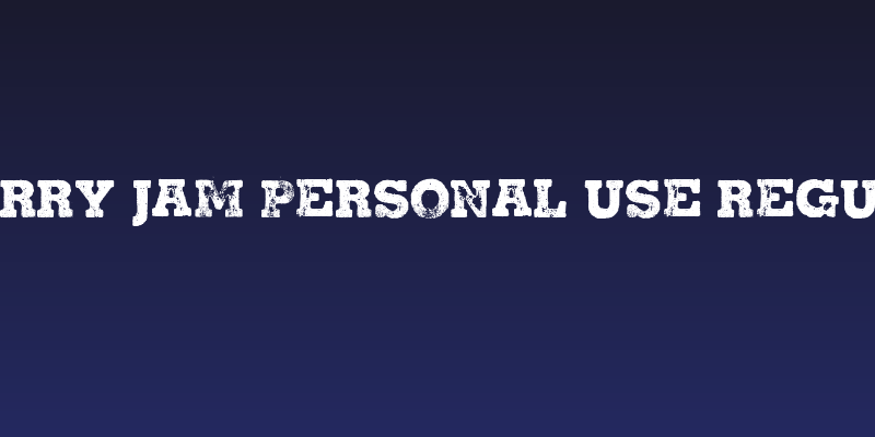 CHERRY JAM Personal Use Regular Social Header