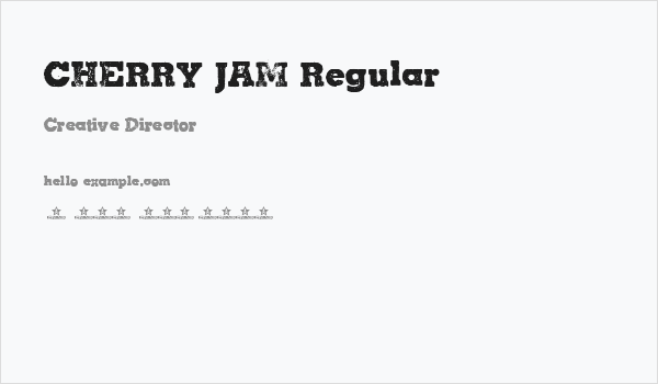 CHERRY JAM Regular Business Card