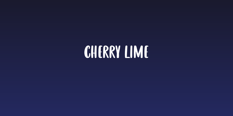 CHERRY LIME Social Header