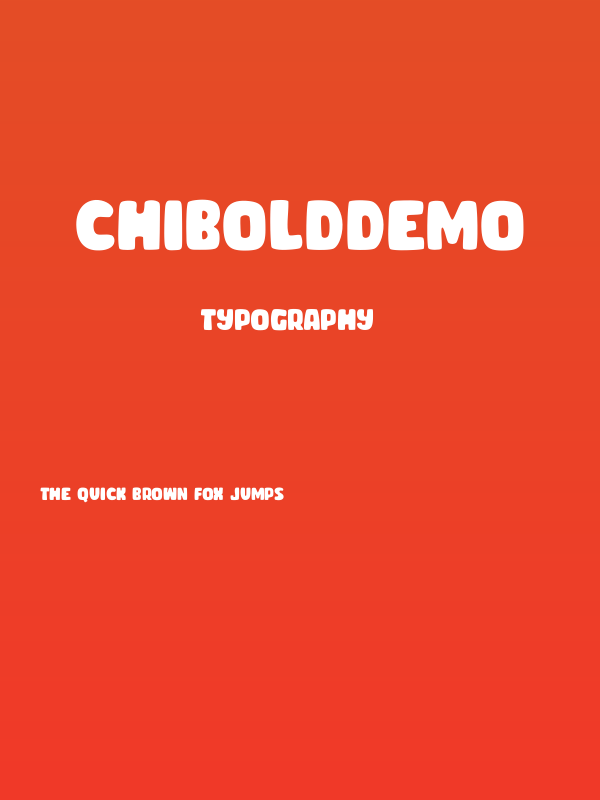 CHIBOLDdemo Poster