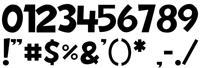 CHIBY LOVER DEMO Font OTHER CHARS