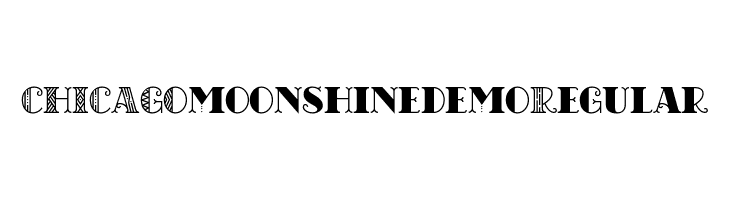 CHICAGO moonshine demo Regular  font caratteri gratis