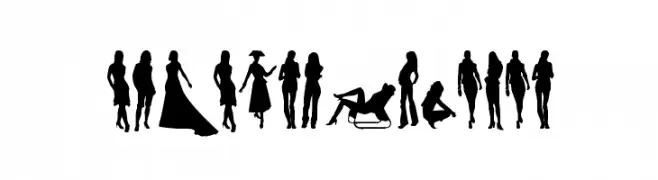 CHICASyMUJERES  Frei Schriftart Herunterladen