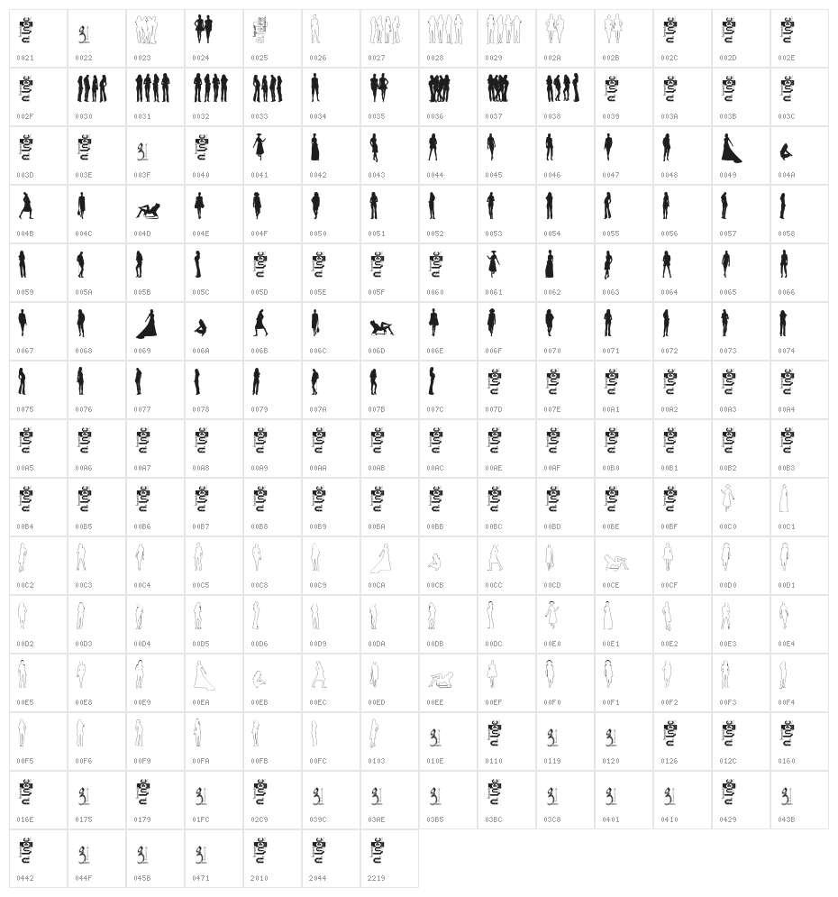 CHICASyMUJERES Character Map