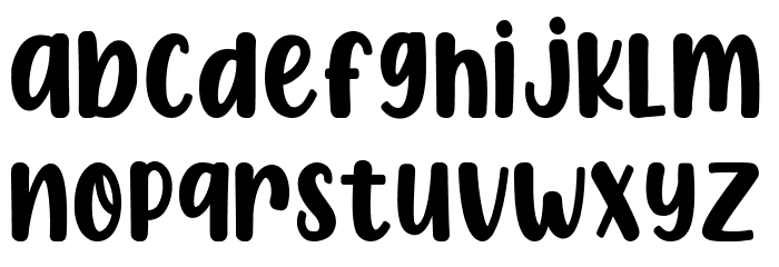CHICKEN Pie Height Font LOWERCASE