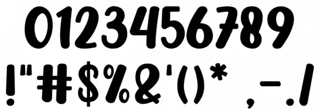 CHICKEN Pie Font Alte caractere