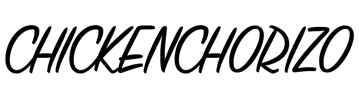 CHICKENCHORIZO Font