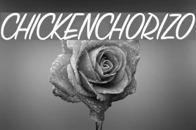 CHICKENCHORIZO Font examples