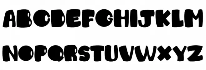 CHICO Schriftart Groß