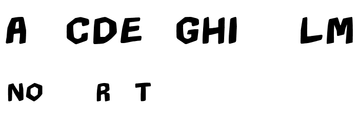 CHILDHOOD NIGHTMARE フォント 小文字