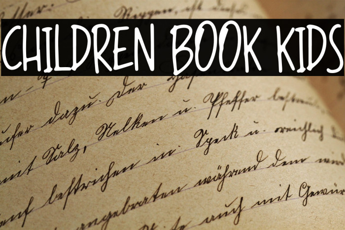 CHILDREN BOOK KIDS Example 1